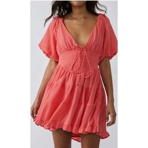Free People Perfect Day Mini Dress Watermelon Size XS Nwt